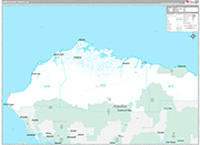 North Slope Wall Map Premium Style